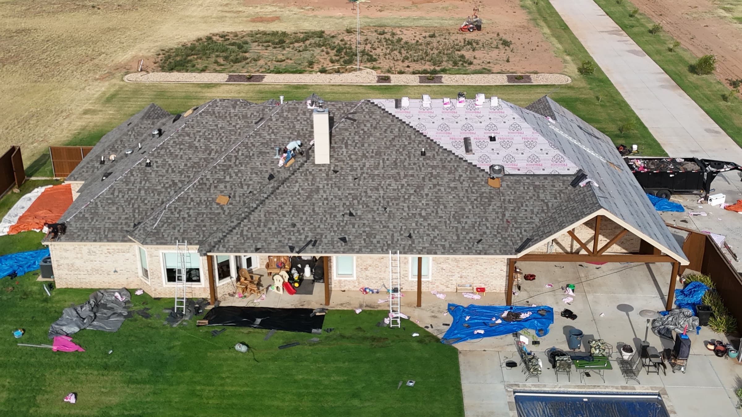 We Inspect Your Roof — Rain Roofing project in Texas
