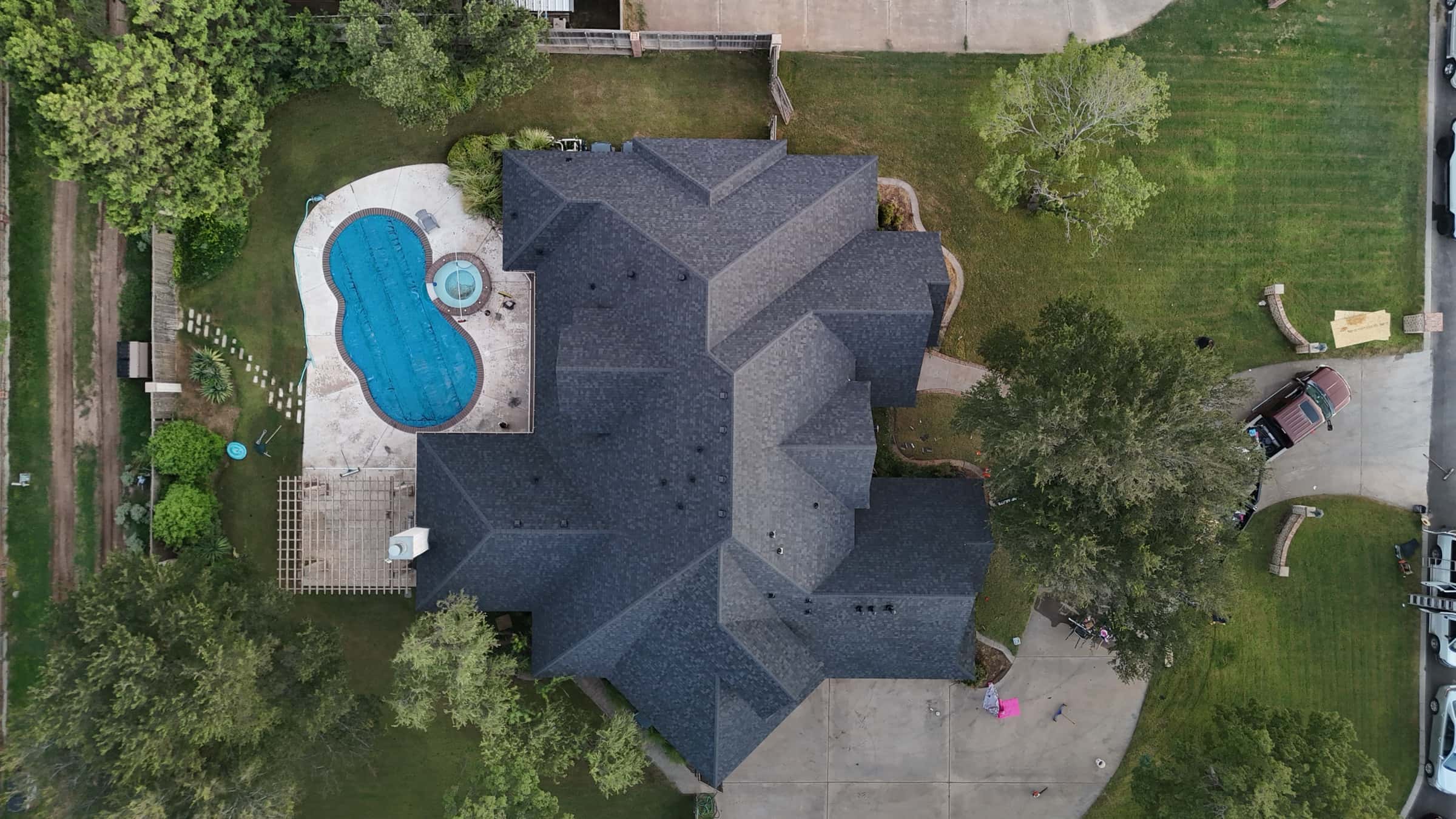 Completed Rain Roofing roof replacement